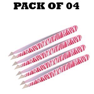 Forgica Professional Stainless Steel Paper Coating Tweezers Pack of 04